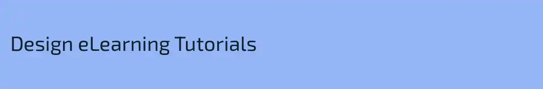 Design eLearning Tutorials